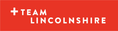 Team Lincolnshire logo on red background
