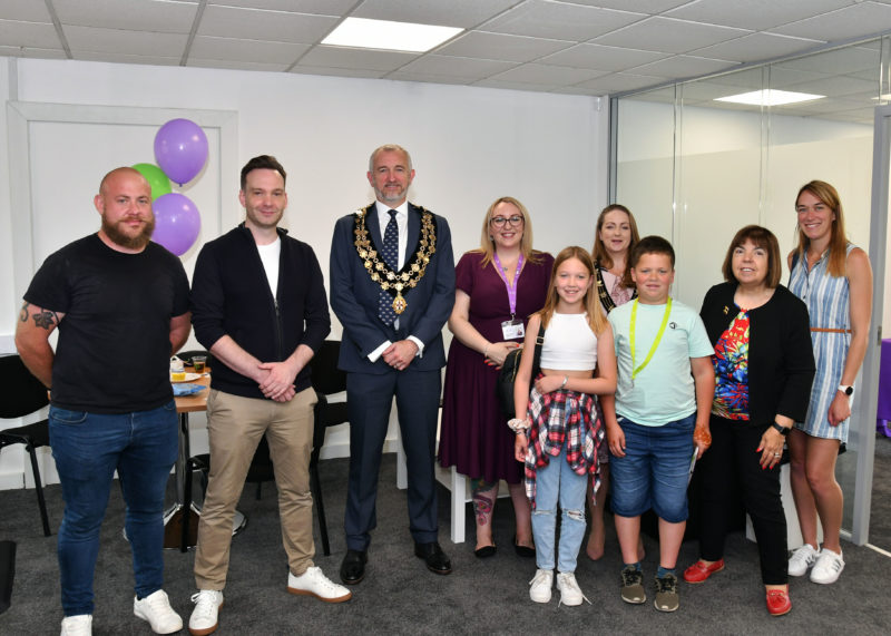 Group of people, including Naomi Watkins and Lincoln Mayor Councillor Jackie Kirk