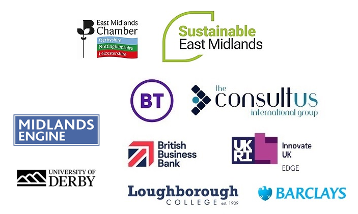 Logos of businesses and organisations involved in this event