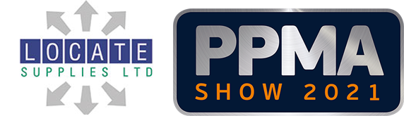 Logos of Locate Supplies Ltd and the PPMA Show 2021