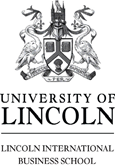 University of Lincoln Lincoln International Business School LIBS logo in black on white background